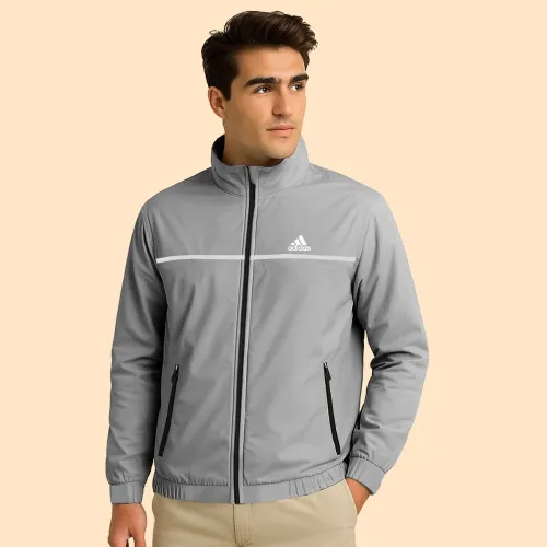 2 Pieces Solid Windbreaker Combo